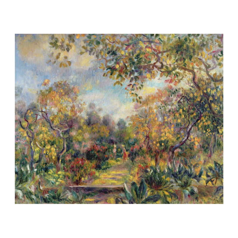 "Paysage à beaulieu" par Pierre-Auguste Renoir - Estampe numérique, H 22 po x l 28 po