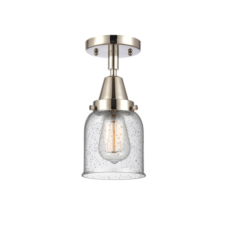 Plafonnier en verre, Ampoule non incluse, Oui, Nickel poli
