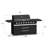Akoah Outdoor 8-Burner Modular Gas Grill, Barbecue Island with Wheels-133997905