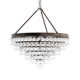Alto 8 Light Metal Dimmable Tiered Chandelier