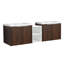 Meuble-lavabo double 60 po avec plateau en plastique Silvestro-1095961337