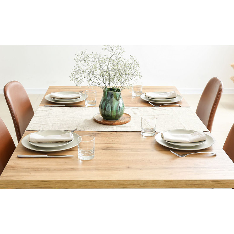 Ensemble de serviettes de table carré, L 16 po x L 16 po, Crème