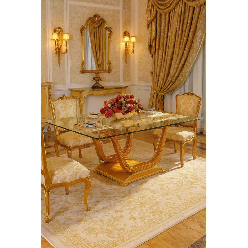 Zeus Square Glass Dining Table
