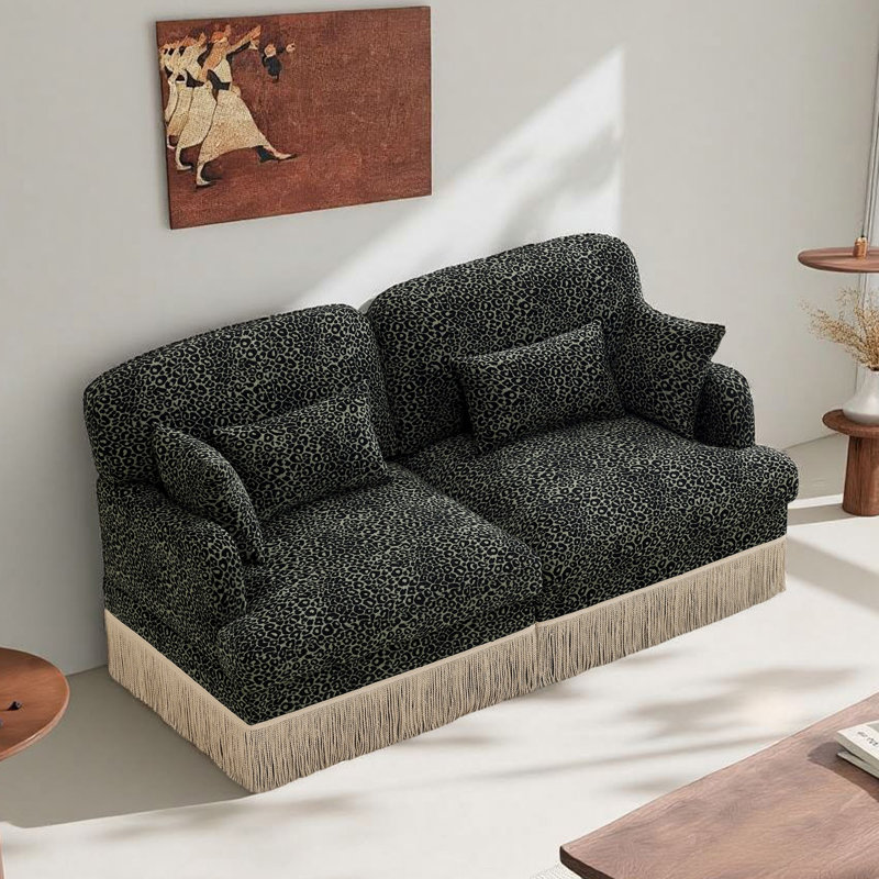 Canapé en chenille 69,2 po, Vert