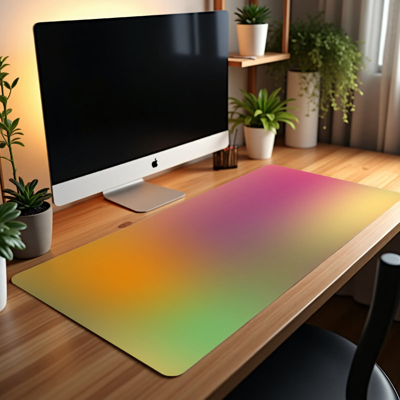 Polyester Desk Pad, 14.4x12.1