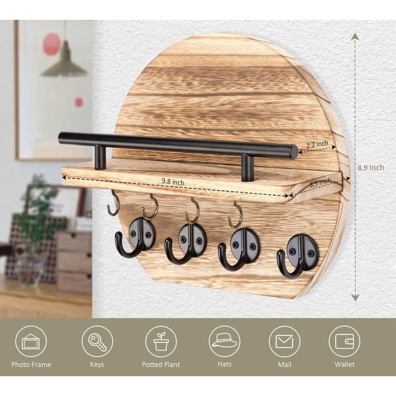 Coat Rack, Natural/Black