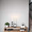 Single Circle Aluminum Candlestick in Black
