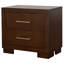 Table de chevet 2 tiroirs Polk Cappuccino