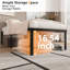 Structure de lit robuste, lit plateforme en métal sans sommier-1039662292-1007321421