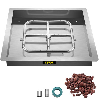 Poêle à brûler carrée 18 po x 18 po VEVOR
