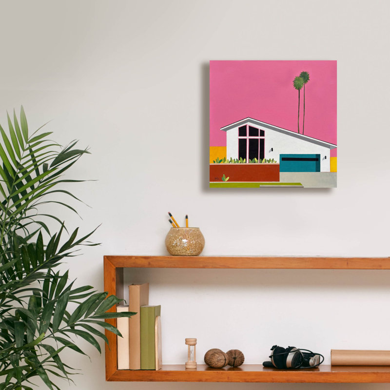  «Sunkissed Suburbia 6» par Jan Weiss, art mural sur toile, 12 po x 12 po