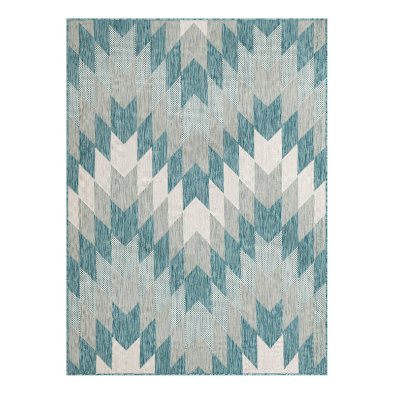 Blox Hower Indoor/Outdoor Area Rug, Rectangle 5'3" x 7'1"