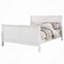 Lit-bateau classique, pin massif et placage de bois, sommier requis, capacité de 330 lb-1996054291