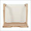 28 Tabouret de bar Farmhouse - Structure en fer avec dossier en rotin naturel et coussin beige