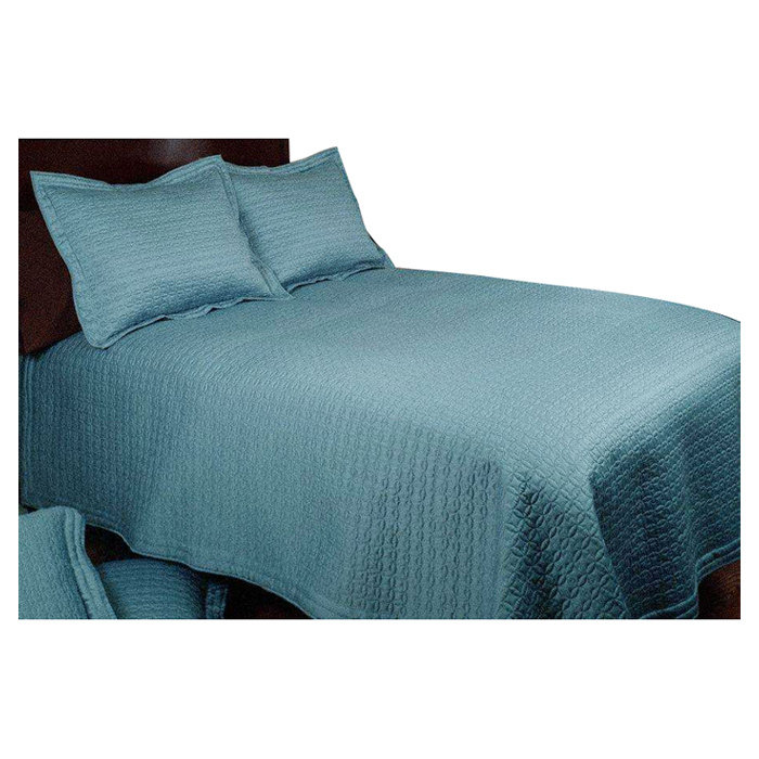 Polyester Geometric Shapes Quilt, Full/Queen Quilt + 2 Standard Shams, Latte