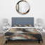 Ensemble de housse de couette abstrait brun et noir Beyond Boundaries III - Abstract-107146844