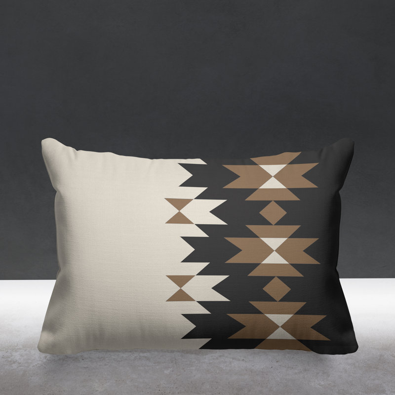 Coussin décoratif intérieur / extérieur Shako Southwestern, Beige