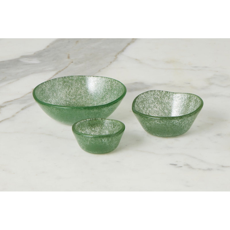 Bol en verre, Spruce Green