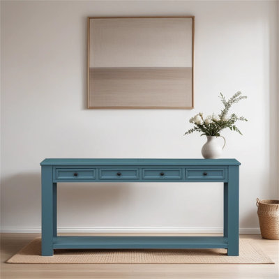 Console en bois massif 63 po Teshayla