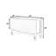 White Rectangular Drop Leaf Dining Table, Style, Suitable For 4 In Room Table With Leaf, Design, Seats Kitchen Or