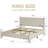 Bensu Boucle Upholstered Platform Bed with Soft Rounded Corners-597151280-597151285