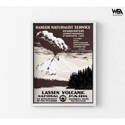 «Lassen Volcanic Park» par Stellar Design Studio, affiche du vieux volcan, parc national des États-Unis, impression, États-Unis, Nature Office Decor