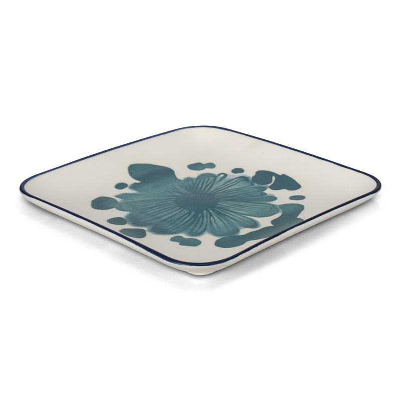 Winston Porter Ravita Porcelain Serving Dish, 10" W x 10" L