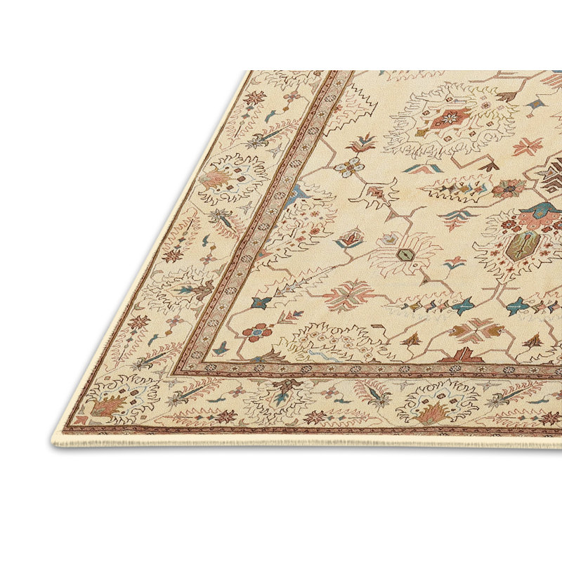 Tapis beige/brun traditionnel McGreggor, Rectangle 4 pi x 6 pi