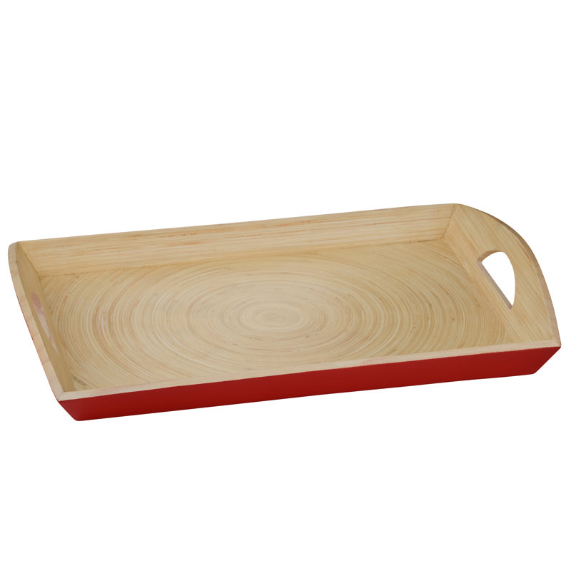 Bamboo Tray, Red
