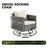 Cedrial Premium All-Weather Wicker 7 - Person Patio Conversation Set with Cushions-1112983897