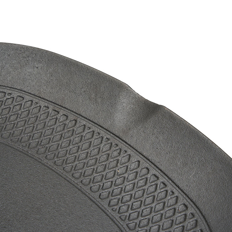 Cast Iron Grill Pan with Flat Center