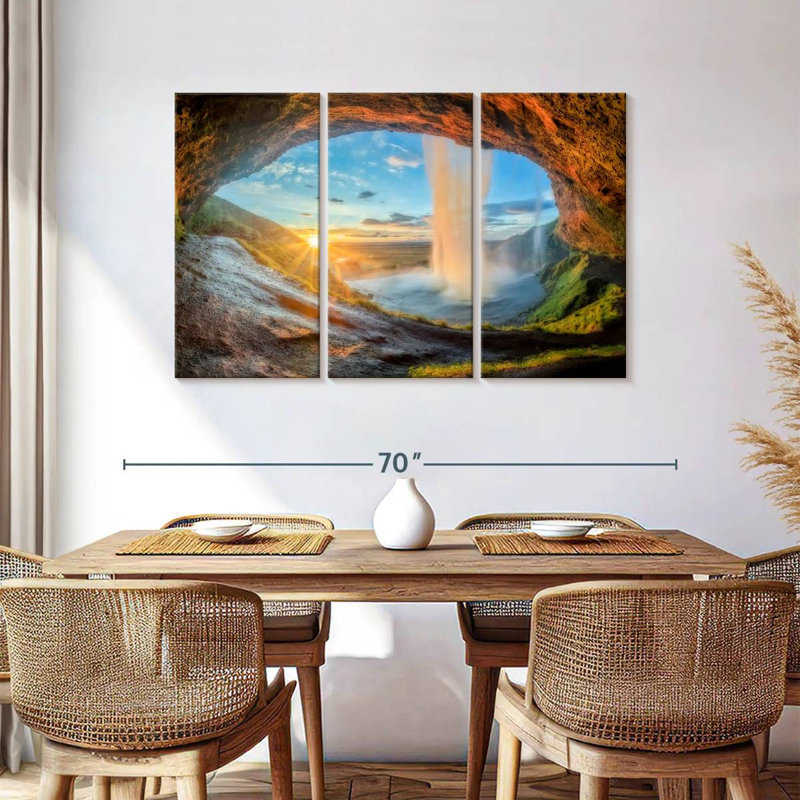 Kerrick Seljalandsfoss Sunburst, 36" H x 57" W