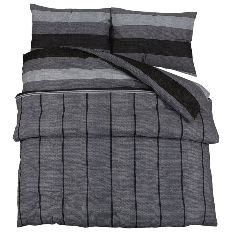 Roxsana Duvet Cover Set, 220 x 240 cm + 65 x 65 cm, dark grey
