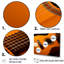 Magnifique guitare orange, ensemble d'art mural-107758796-107758801