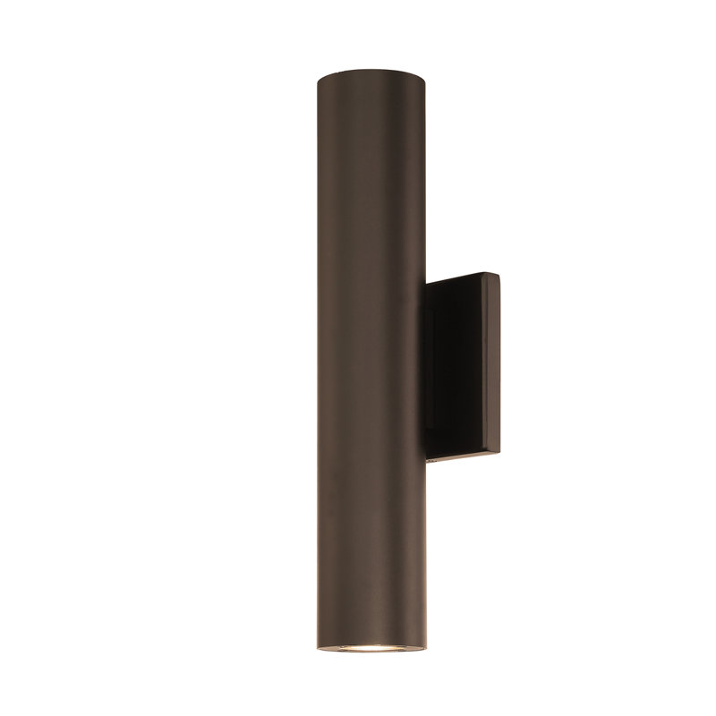 Caliber LED Outdoor Armed Sconce, Bronze