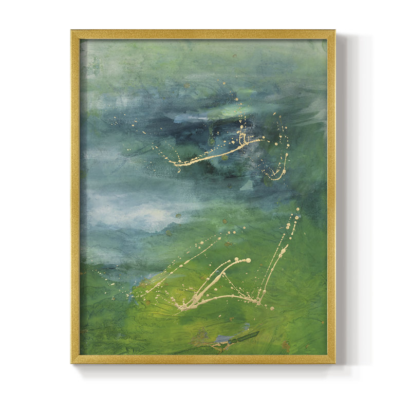 «Peaceful Diptych I», reproduction encadrée - bois massif, H 10 po x l 8 po