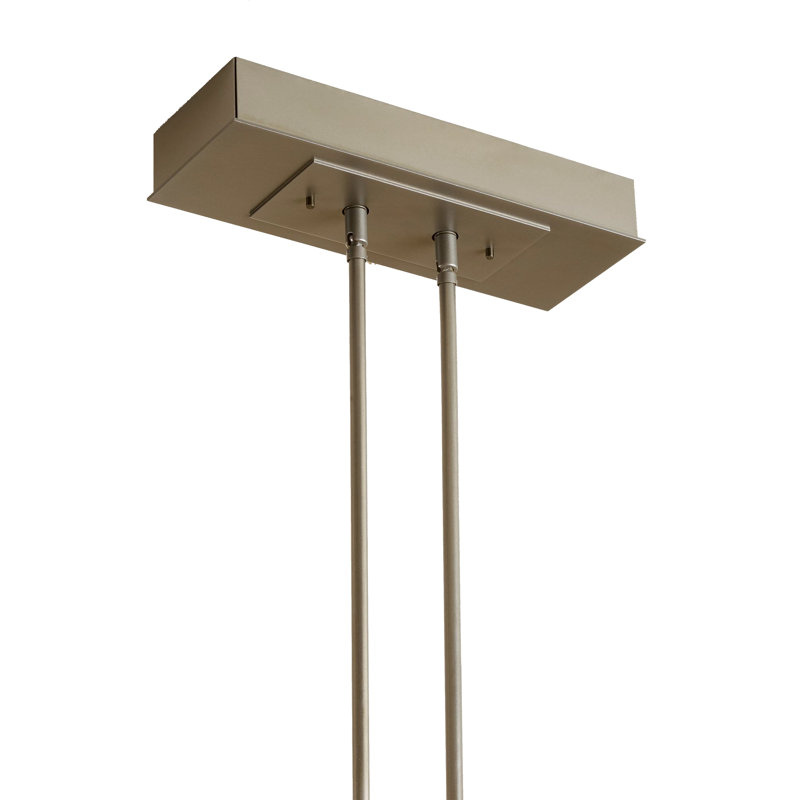 Switchback Kitchen Island Geometric LED Pendant, Dark Smoke