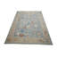 Tapis multicolore en laine noué à la main bleu Oushak-1361231353