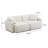 Guildford Sand Upcycled Linen Modular Loveseat