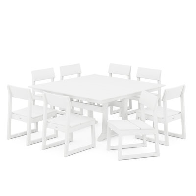 Ensemble de salle à manger rectangulaire pour 8 personnes 59,5 po Edge