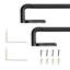 Tringle à rideau simple ajustable 3/4 "noir-1597329359