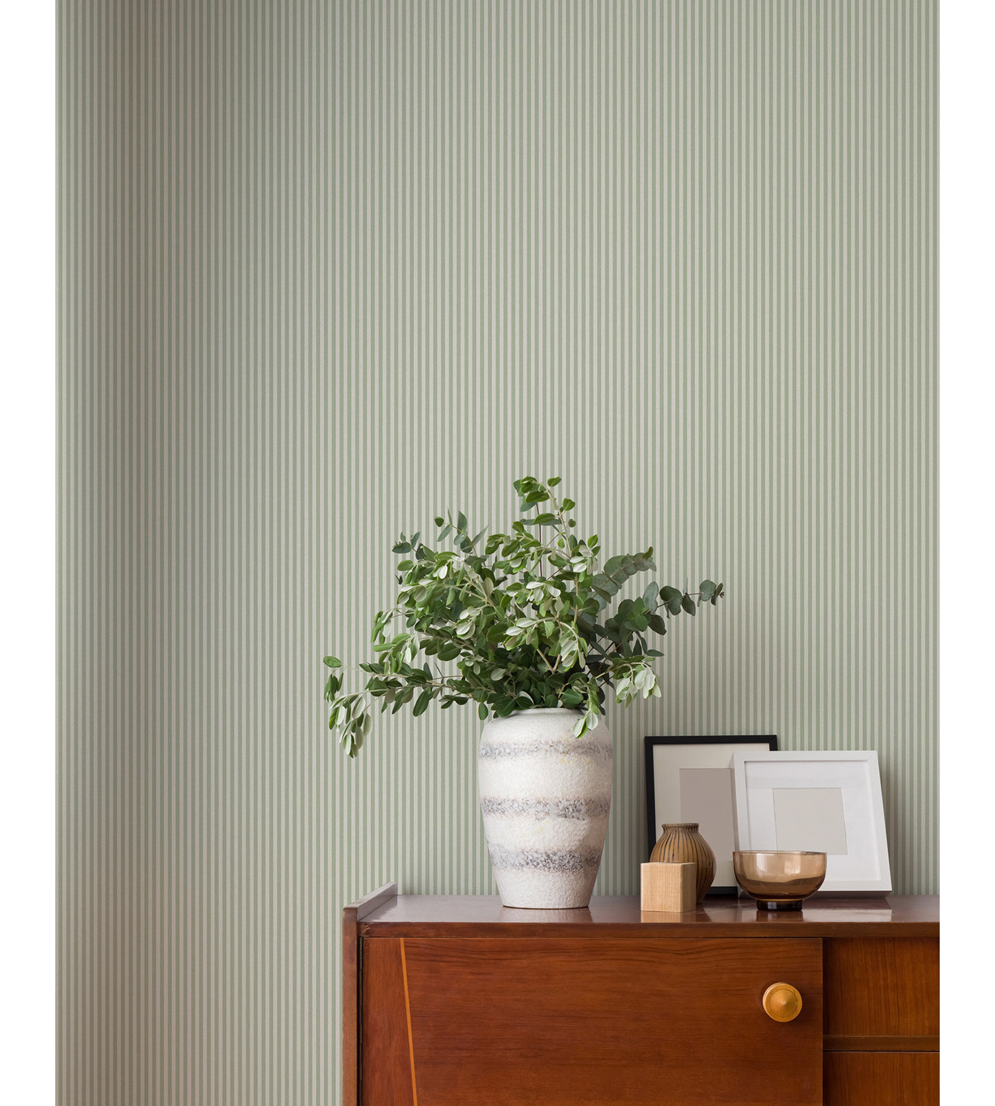 Stripe Wallpaper Double Roll, Green