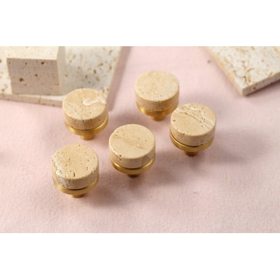 Natural Travertine Drawer Knobs Pulls