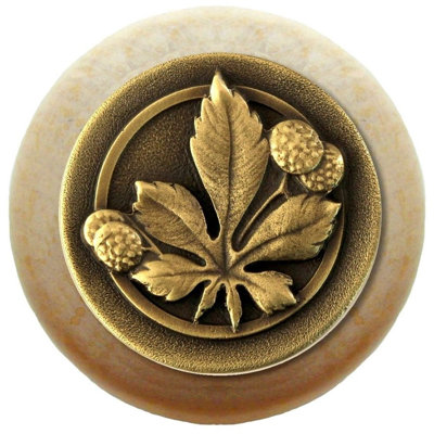 Horse Chestnut 1.5" Diameter Mushroom Knob