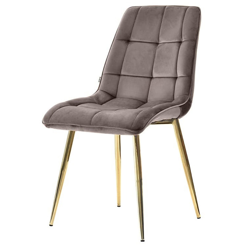 Alantae 121.9 cm H Tufted Side Chair, Grey, Golden