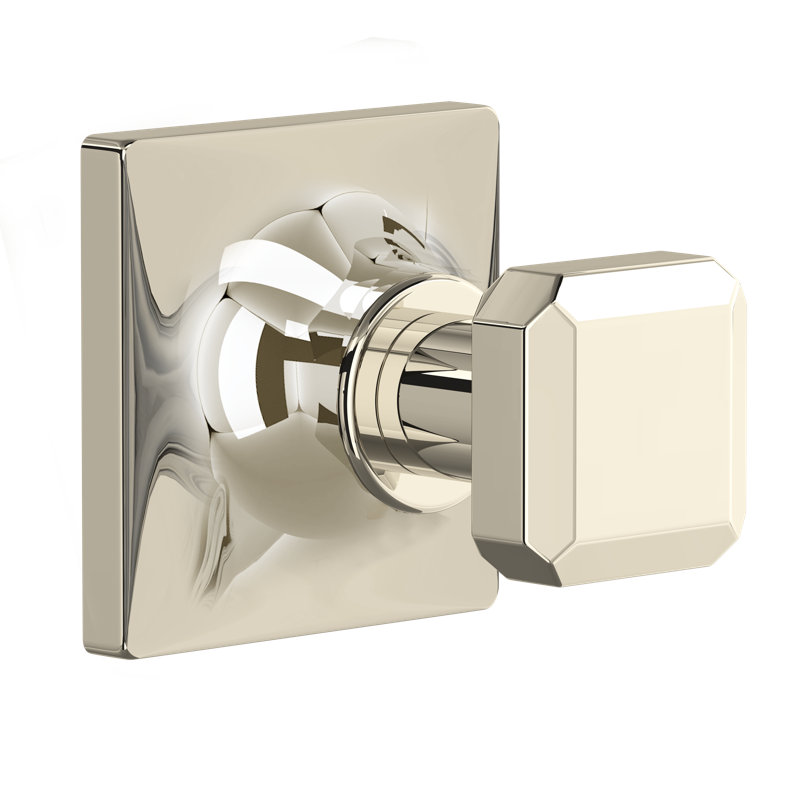 Apothecary Wall Mounted Robe Hook, Polished Nickel