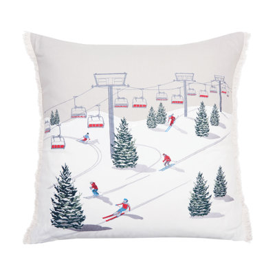 Winter Slopeside Indoor Pillow
