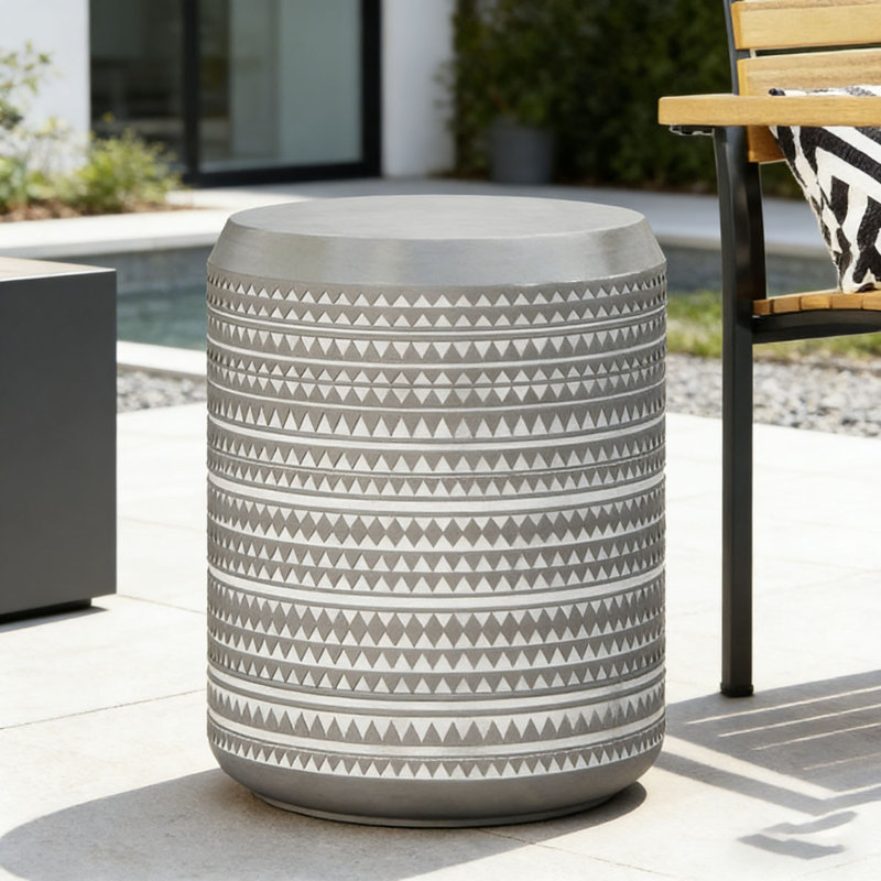 Outdoor LightWeight Concrete Side Table