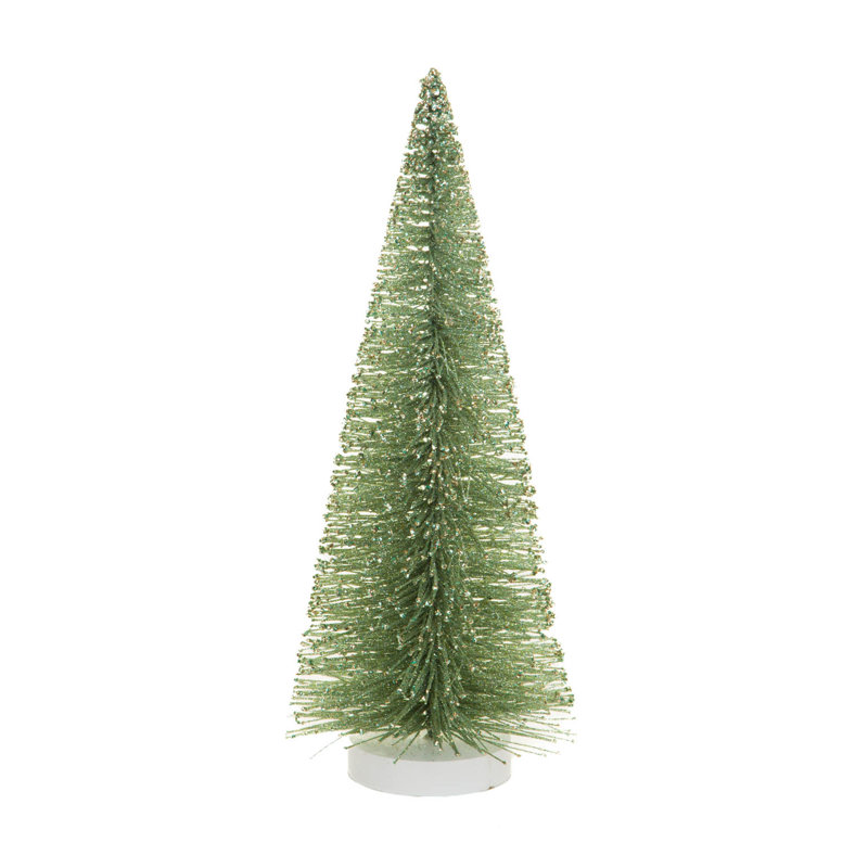 Green Wooden Base Decorative Tree