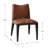 21" Wide Modern No Assembly Top-grain Genuine Leather Upholstered Dining Chair (Set of 2)-982343444-975791173